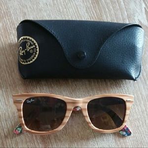 Wood print ray ban sunglasses